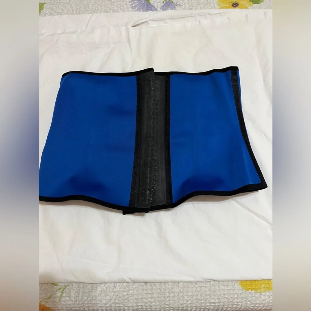 (W) Colombian Elegant Black And Blue Waist Trainer/Work